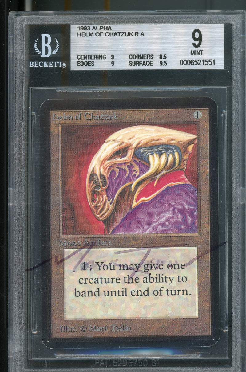 Helm of Chatzuk BGS 9B+ (Signed on Case) [Limited Edition Alpha]