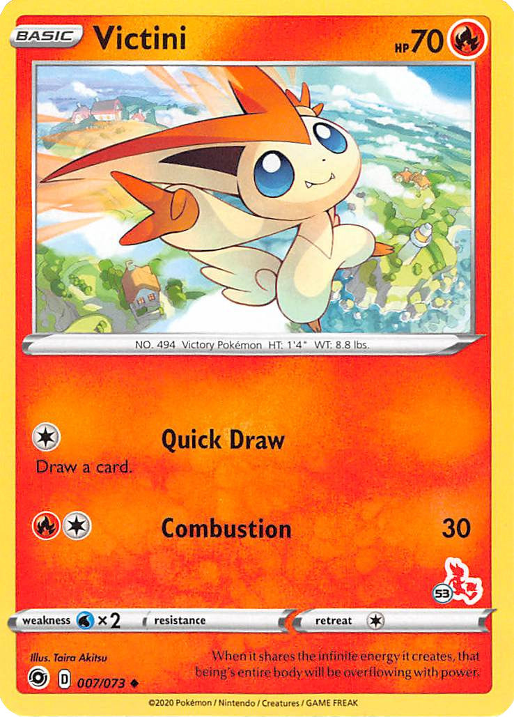 Victini (007/073) (Cinderace Stamp