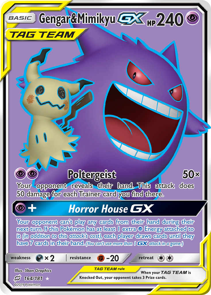 Holo Mega Gengar and Mimikyu/ Custom Holographic Pokémon Card -  Denmark