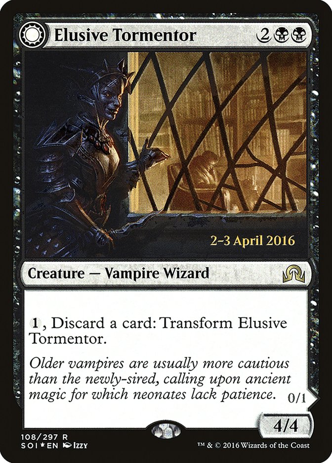 Elusive Tormentor // Insidious Mist [Shadows over Innistrad Promos]