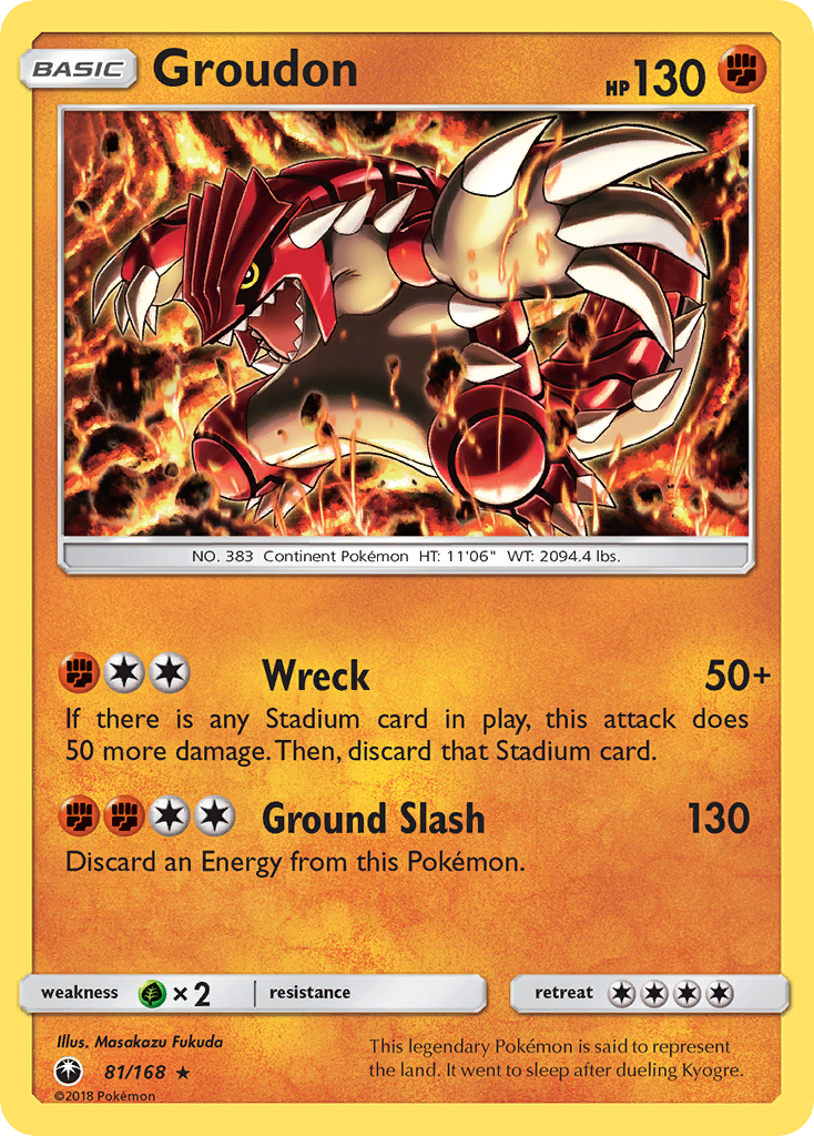 Groudon (81/168) [Sun & Moon: Celestial Storm]