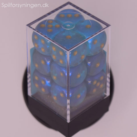 Borealis™ – 16mm d6 Teal w/gold Dice Block