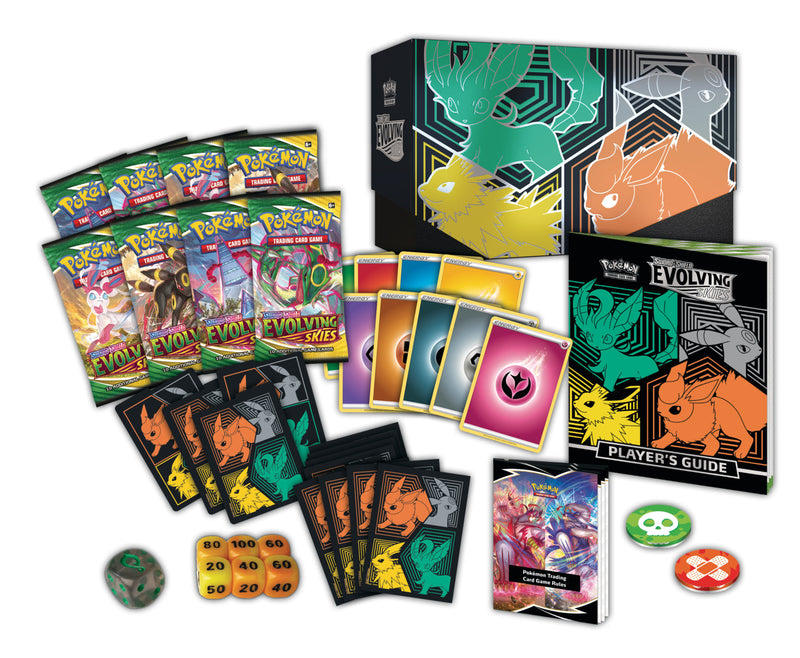 Pokemon Sword & Shield 7 Evolving Skies Elite Trainer Box (Umbreon Flareon Jolteon og Leafeon)