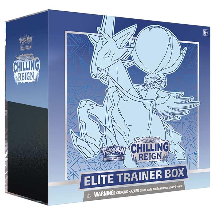 Pokemon Sword & Shield 6 Chilling Reign Blue Elite Trainer Box