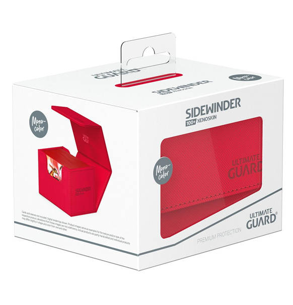 Ultimate Guard Sidewinder Deck Case 100+ Standard XenoSkin - Monocolor Red