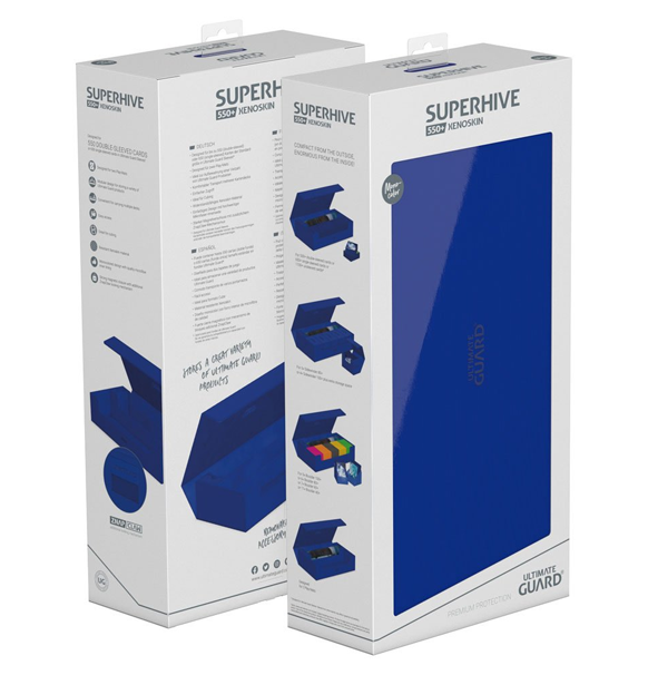 Ultimate Guard: Superhive™ 550+ Standard Size XenoSkin™ - Monocolor Blue