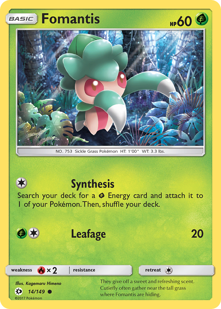 Fomantis (14/149) [Sun & Moon: Base Set]