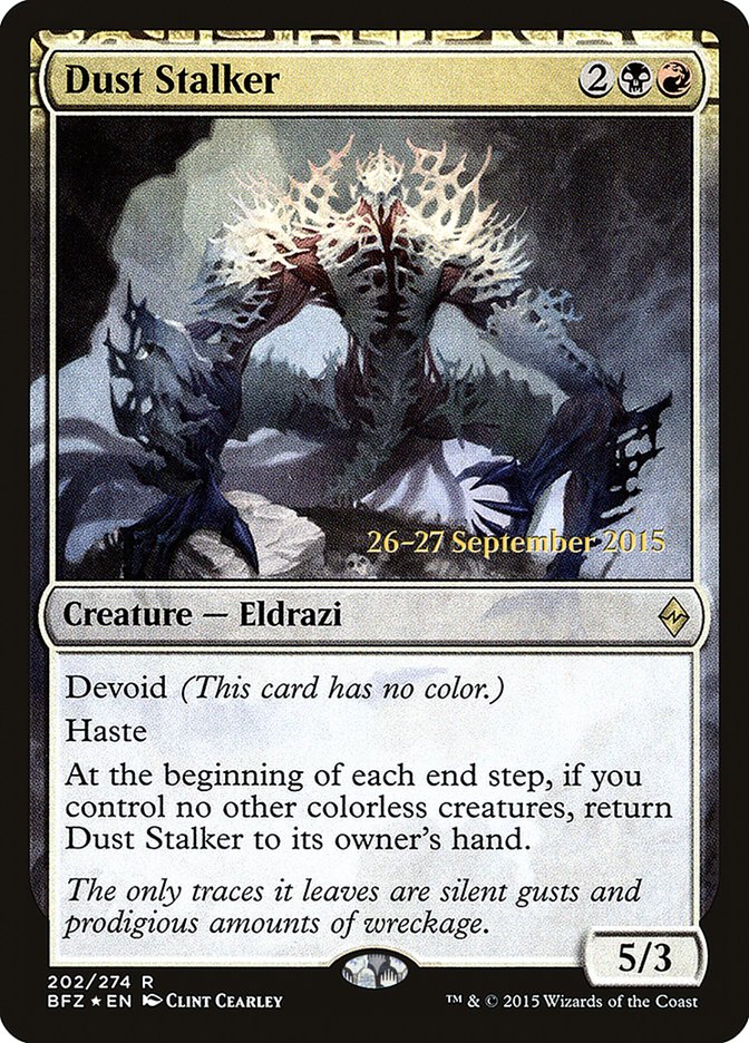 Dust Stalker (Prerelease Promo) [Battle for Zendikar Prerelease Promos]