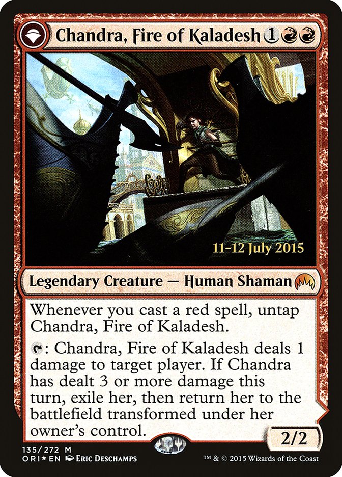 Chandra, Fire of Kaladesh // Chandra, Roaring Flame [Magic Origins Promos]