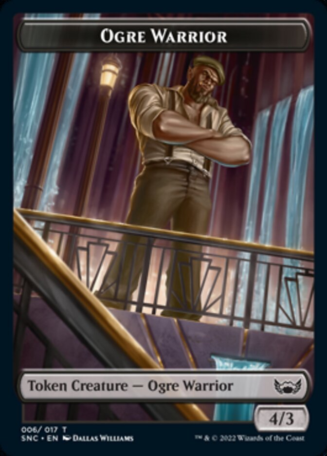 Ogre Warrior // Copy Double-sided Token [Streets of New Capenna Tokens]