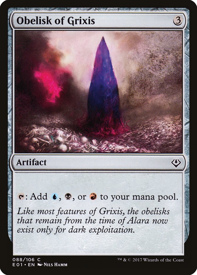 Obelisk of Grixis [Archenemy: Nicol Bolas]