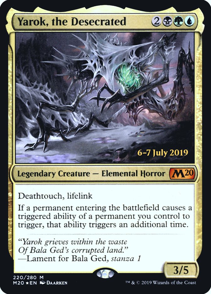 Yarok, the Desecrated  [Core Set 2020 Prerelease Promos]