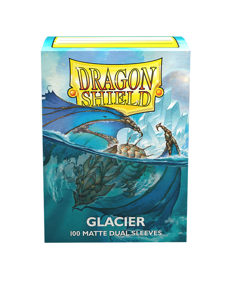 Dragon Shield: Dual Matte Sleeves (100) - Glacier Miniom forside