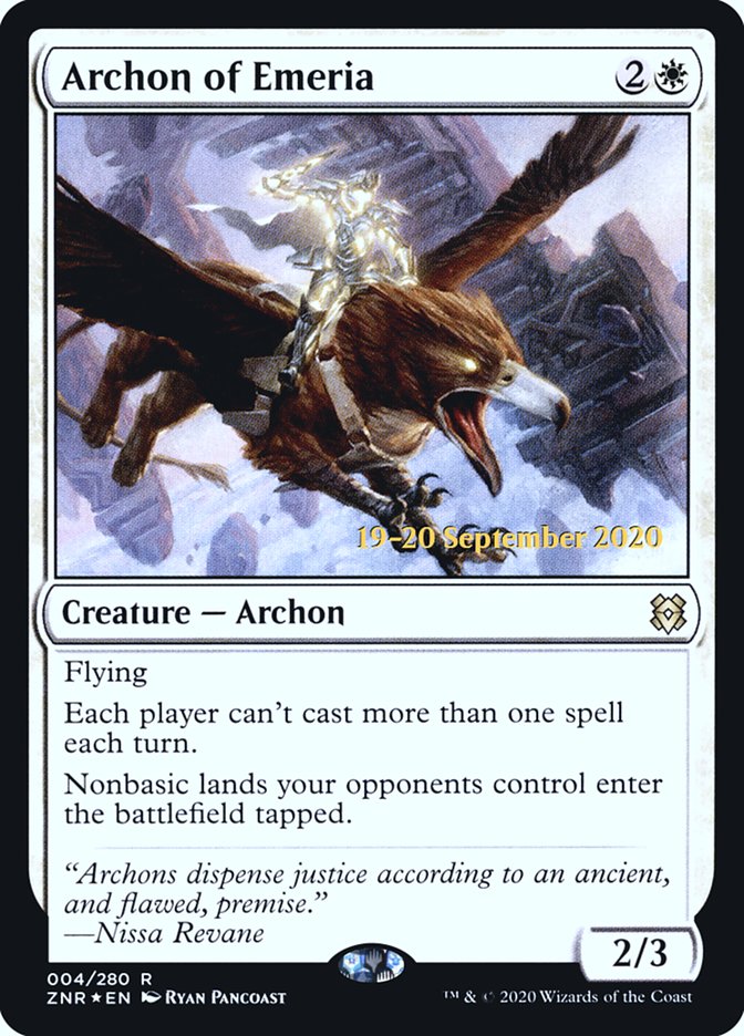 Archon of Emeria  [Zendikar Rising Prerelease Promos]