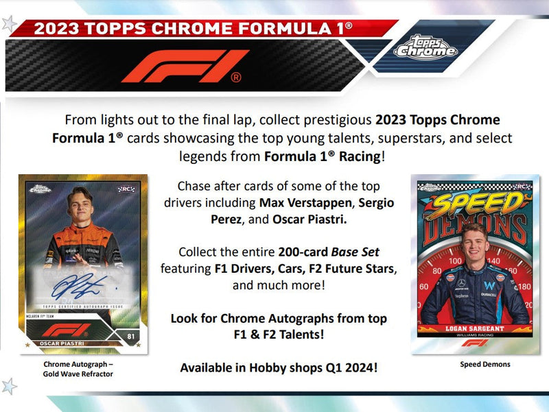 Topps Chrome Formula 1 2023 - Hobby Booster Pack