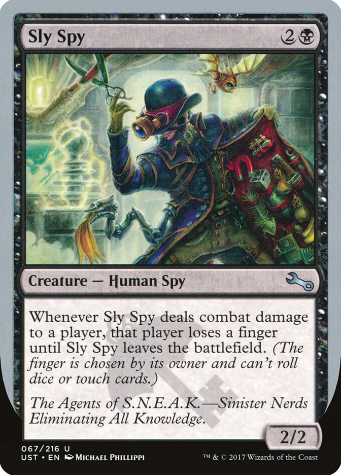 Sly Spy ("Sinister Nerds Eliminating All Knowledge") [Unstable]