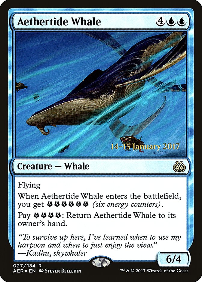 Aethertide Whale (Prerelease Promo) [Aether Revolt Prerelease Promos]