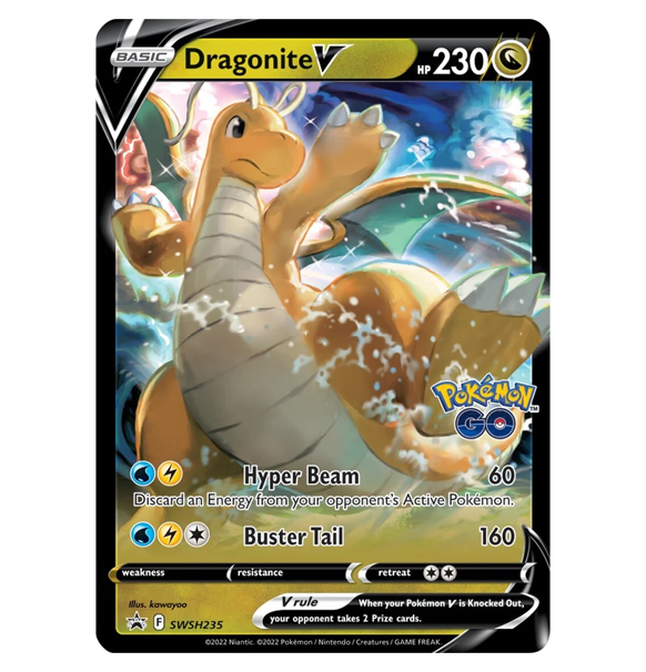 Pokemon GO: Dragonite VStar - Premier Deck Holder Collection indhold