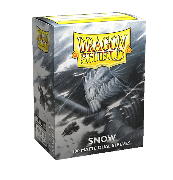 Dragon Shield: Dual Matte Sleeves (100) - Snow