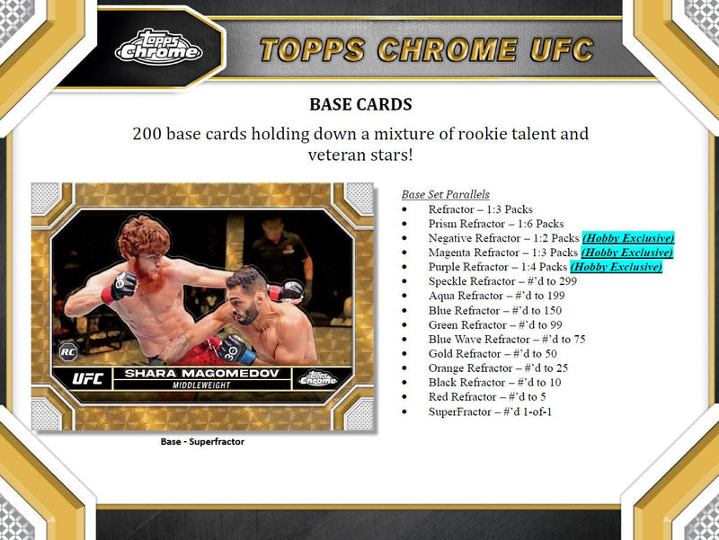 Topps Chrome UFC 2024 - Hobby Box