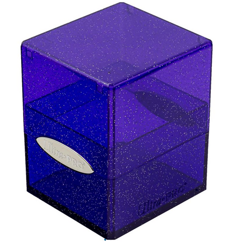 Ultra PRO Satin Cube Deck Box - Glitter Purple