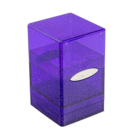 Ultra PRO Satin Tower Deck Box - Glitter Purple
